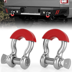 POFENZE 3/4-Inch D-Ring Shackles for Off-Road Bumpers, 2 Pack