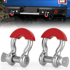 POFENZE 3/4-Inch D-Ring Shackles for Off-Road Bumpers, 2 Pack