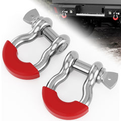 POFENZE 3/4-Inch D-Ring Shackles for Off-Road Bumpers, 2 Pack