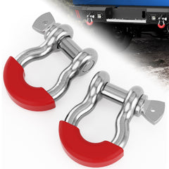 POFENZE 3/4-Inch D-Ring Shackles for Off-Road Bumpers, 2 Pack