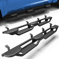 POFENZE Running Boards for 2007-2021 Toyota Tundra CrewMax, 3-Step Side Steps
