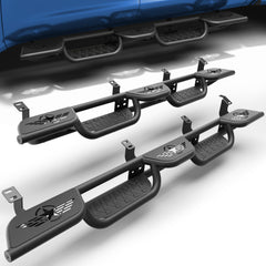 POFENZE Running Boards for 2007-2021 Toyota Tundra CrewMax, Wide 3-Step Side Steps