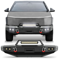 POFENZE Front Bumper for 2024 2025 2026 Tesla Cybertruck