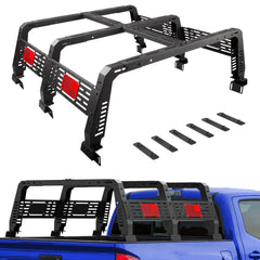 22.5" High Truck Bed Rack for Full-Size Trucks w/Bed Rails Overland Bed Rack Compatible with Tacoma 2005-2023 & Tundra 2014-2024 POFENZE