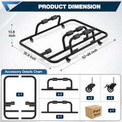 POFENZE Hardtop Storage Cart for Jeep Wrangler CJ-7 YJ TJ JK JL, Rolling Hard Top Carrier