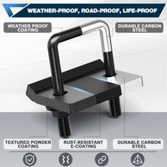 POFENZE Hitch Tightener Anti-Rattle Clamp for 1.25" & 2" Trailer Hitch Receivers