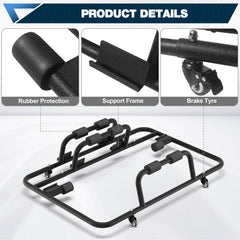 POFENZE Hardtop Storage Cart for Jeep Wrangler CJ-7 YJ TJ JK JL, Rolling Hard Top Carrier