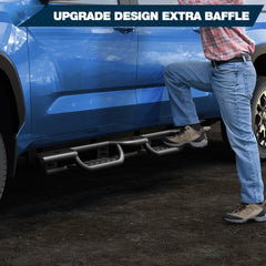 POFENZE Running Boards for 2022-2026 Toyota Tundra CrewMax, Wide 3-Step Side Steps