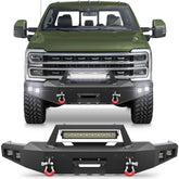 Aftermarket Truck Bumpers For 2023 2024 2025 Ford F250/F350/F450 Super Duty Front Bumper with Winch Plate - POFENZE