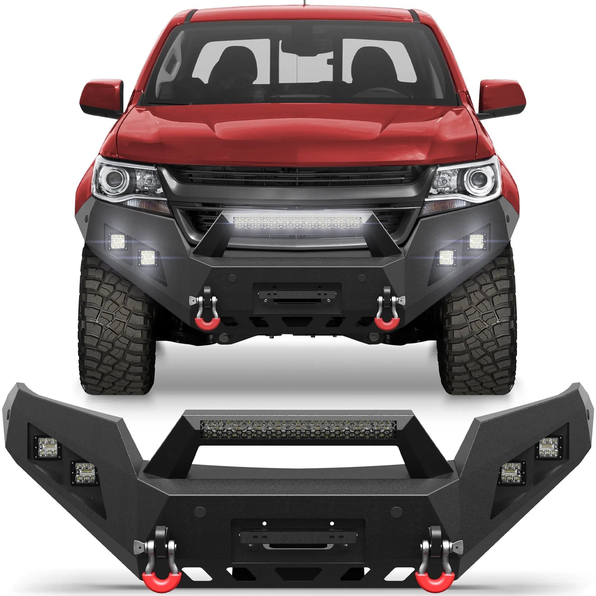 Aftermarket Truck Bumper Front Bumper for Chevrolet Colorado 2015-2022 (Exclude ZR2) - POFENZE