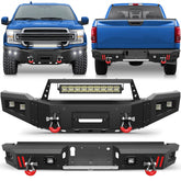 Aftermarket Truck Bumpers F150 Front Bumper and Rear Bumper for 2018 2019 2020 Ford F150 (Excluding Raptor)