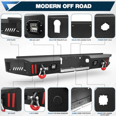Aftermarket Truck Bumpers F150 Front Bumper and Rear Bumper for 2018 2019 2020 Ford F150 (Excluding Raptor)