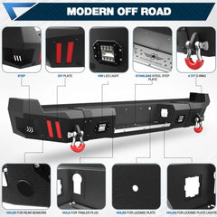 Aftermarket Truck Bumpers Rear Bumper for 2017-2025 Ford F250/F350/F450 - POFENZE