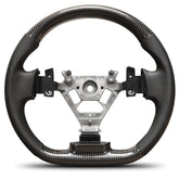 Carbon Fiber Steering Wheel For Nissan 350Z 2003-2009 Nappa Perforated Leather D-shaped Flat-bottom Grip Hand-Stitched Steering Wheel POFENZE