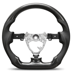 Carbon Fiber Steering Wheel For Toyota FJ CRUISER 2007-2023 Nappa Perforated Leather D-shaped Flat-bottom Steering Wheel Grip Hand-Stitched POFENZE