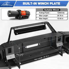 F250 Front Bumper Full Width for 2017-2022 Ford F250/F350/F450 POFENZE