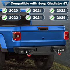 Fit Jeep Gladiator JT 2020 2021 2022 2023 2024 2025 Rear Bumper