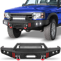 Fits 1999-2004 Land Rover Discovery Series II Front Bumper Off-Road Bumper Equipped with Winch Plate POFENZE