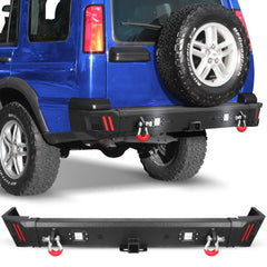 Fits 1999-2004 Land Rover Discovery Series II Rear Bumper Offroad Rear Bumper POFENZE