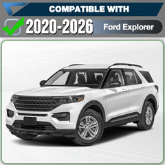 Fits 2020 2021 2022 2023 2024 2025 2026 Ford Explorer Running Boards Side Steps Black Step Bars