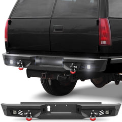For 1992-1993-1994-1995-1996-1997-1998-1999 Chevy Suburban Tahoe & GMC Yukon Rear Bumper Steel Bumper - POFENZE