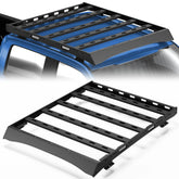 For 2017-2022 Ford F250/F350/F450 Roof Rack Car Roof Cargo Carrier Overlanding Roof Rack Cargo Baskets with Lights POFENZE