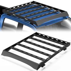 For 2017-2022 Ford F250/F350/F450 Roof Rack Car Roof Cargo Carrier Overlanding Roof Rack Cargo Baskets with Lights POFENZE