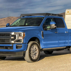 For 2017-2022 Ford F250/F350/F450 Roof Rack Car Roof Cargo Carrier Overlanding Roof Rack Cargo Baskets with Lights POFENZE