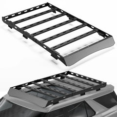 For 2020-2025 Ford Explorer Roof Rack Heavy Duty 69" Roof Rack for Ford Explorer 800LB Capacity Cargo Basket Carrier for Camping, Overlanding, Road Trip POFENZE
