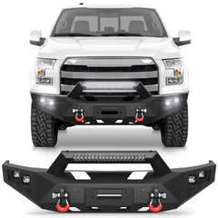 Front Bumper Compatible with F150 2015-2017 Truck Bumper for Ford F150 POFENZE