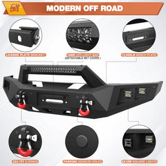 Front Bumper Compatible with F150 2015-2017 Truck Bumper for Ford F150 POFENZE