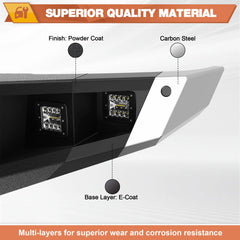 Front Bumper Compatible with F150 2015-2017 Truck Bumper for Ford F150 POFENZE