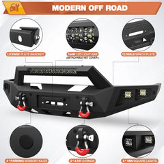 Front Bumper Compatible with Ford F150 2004-2008 POFENZE