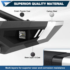 Front Bumper Compatible with Jeep 2007-2024 Wrangler JK JL JT POFENZE