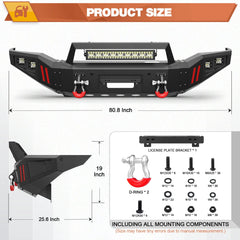 Front Bumper Compatible with Toyota Tundra 2007-2013 POFENZE
