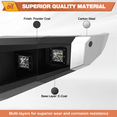 Front Bumper Compatible with Toyota Tundra 2007-2013 POFENZE