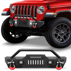 Front Bumper Fit for Jeep Wrangler JK 2007-2018 JL 2019-2024 JT 2020-2024 POFENZE
