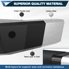 Front Bumper Full Width Offroad Bumper for 2020-2023 Chevrolet Silverado 2500/3500 w/Winch Plate, 144W Light Bar, 4x18w Lights, D-rings, License Plate Bracket POFENZE