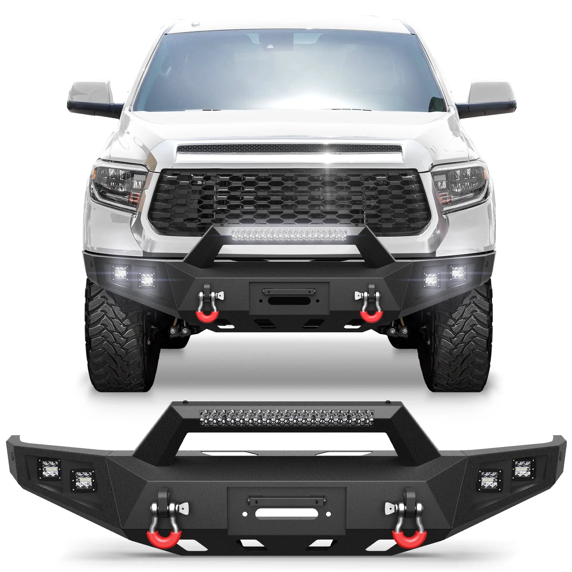 Front Bumper Full Width for 2014-2021 Tundra POFENZE