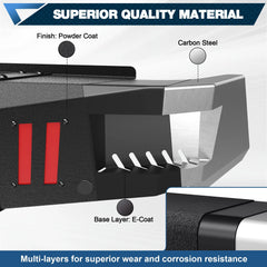 Front Bumper for Toyota Tundra 2014-2021 Pickup Truck Steel Bumper with Lights, D-rings and Sensor Holes POFENZE