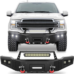 Front Bumper with Winch Plate for 2018-2020 Ford F-150 (Excluding Raptor) POFENZE