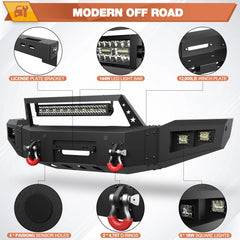 Front Bumper with Winch Plate for 2018-2020 Ford F-150 (Excluding Raptor) POFENZE