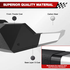 Front and Rear Bumper Combo, Full Width Offroad Bumpers for 2019-2022 GMC Sierra 1500 (2019 Not Fit Limited and 2022 Only Fit Limited) POFENZE