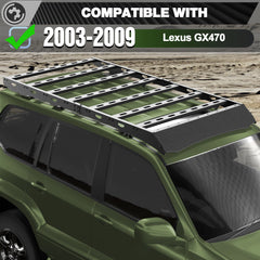 GX470 Roof Rack for 2003-2009 Lexus GX470 Easy Install Roof Rack Cargo Baskets POFENZE