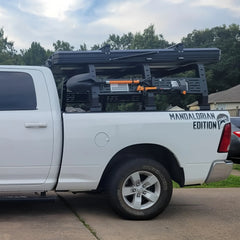 Heavy-Duty Truck Bed Rack for for Full-Size Trucks Overland Bed Racks Truck Cargo Carrier Compatible with 2002-2025 Dodge Ram 1500, 2014-2025 Chevy Silverado 1500, 2015-2025 Ford F150, 2007-2015 Toyota Tundra POFENZE