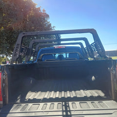 Heavy-Duty Truck Bed Rack for for Full-Size Trucks Overland Bed Racks Truck Cargo Carrier Compatible with 2002-2025 Dodge Ram 1500, 2014-2025 Chevy Silverado 1500, 2015-2025 Ford F150, 2007-2015 Toyota Tundra POFENZE