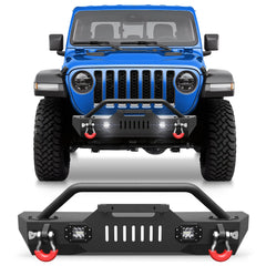 Jeep Wrangler Bumpers Fit 2007-2018 Jeep Wrangler JK 2019-2024 Jeep Wrangler JL 2020-2025 Jeep Gladiator JT