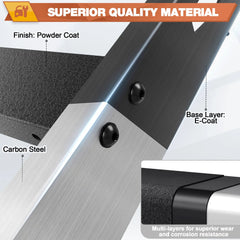 LC250 Roof Rack Compatible for 2024-2025 Toyota Land Cruiser Prado LC250 Heavy Duty Basket Cargo Carriers Luggage Storage Holder Carbon Steel Cross Bars POFENZE