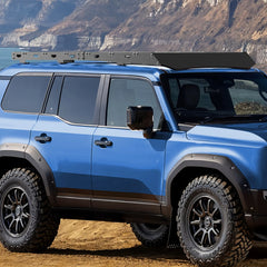 LC250 Roof Rack Compatible for 2024-2025 Toyota Land Cruiser Prado LC250 Heavy Duty Basket Cargo Carriers Luggage Storage Holder Carbon Steel Cross Bars POFENZE