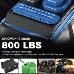 LC250 Roof Rack Compatible for 2024-2025 Toyota Land Cruiser Prado LC250 Heavy Duty Basket Cargo Carriers Luggage Storage Holder Carbon Steel Cross Bars POFENZE